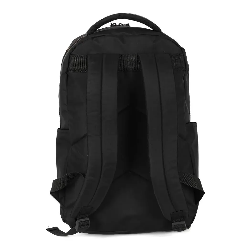Vista traseira da mochila infantil Luxcel Harry Potter com alças acolchoadas e design ergonômico